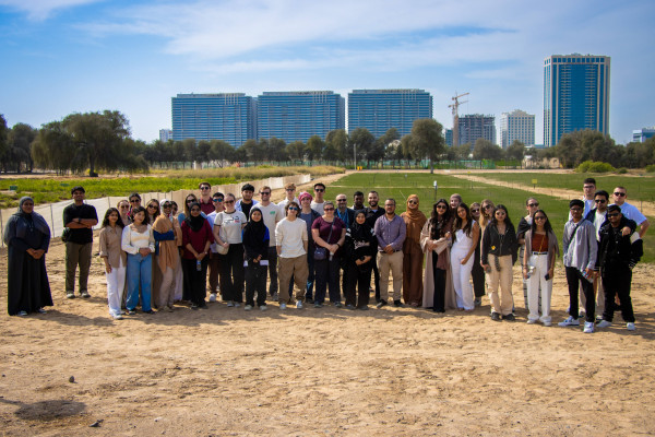 Winter Study Tour Students Plant Mangroves in Support of Ajman's Climate Action Initiatives