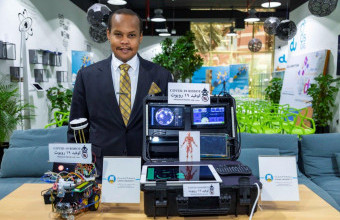 Ajman University Engineer Invents Robot to Help Detect COVID-19