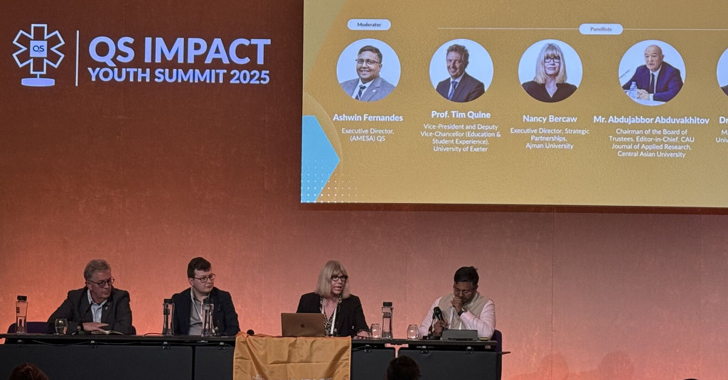 Ajman University Shines at QS ImpACT Youth Summit 2025 in London